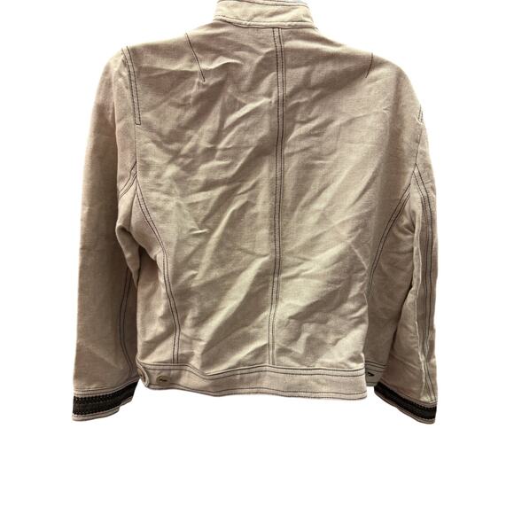 Harve Benard Women’s 6 Beige Linen Blend Jacket - Picture 4 of 5